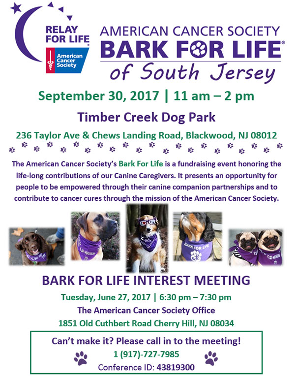 American Cancer Society Bark For Life Camden County, NJ