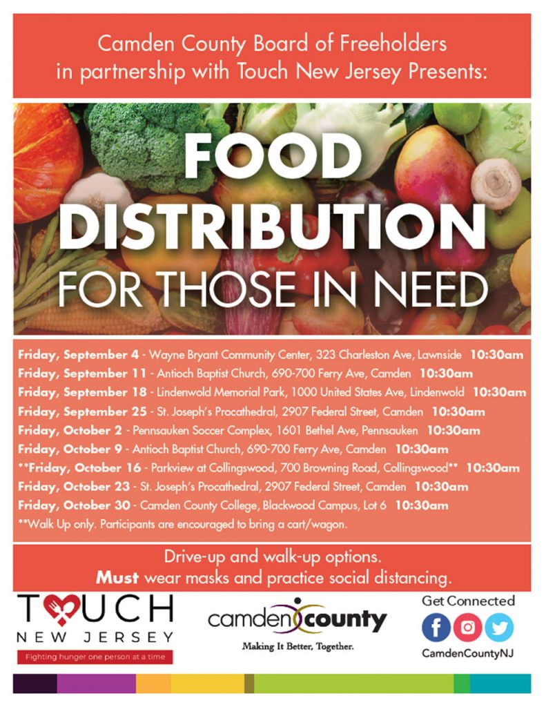 Camden County Free Food Distribution Dates CNBNews